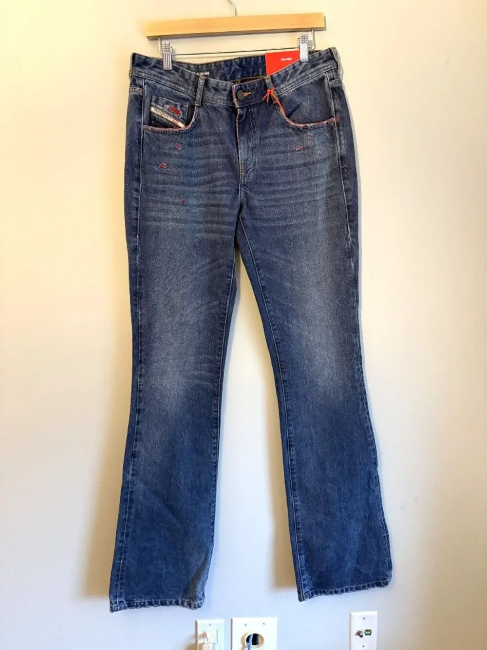 NWT Diesel Women's Blue Denim Jean s1969 D-Ebbey Bootcup Size 32 $375 [jb] - Picture 4 of 10